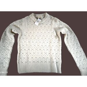 Universal Thread Women’s Cream Knit Sweater/Cardigan Pullover – Size XS